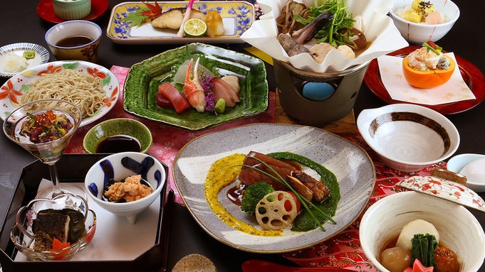 【絹の膳〜kinunozen〜】当館最上級コース…こだわり抜いた食材を贅沢に使った旬会席
